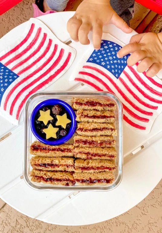 Food Allergy Diva's Patriotic Picnic Lunch for Toddlers (Vegan & Allergy Friendly)