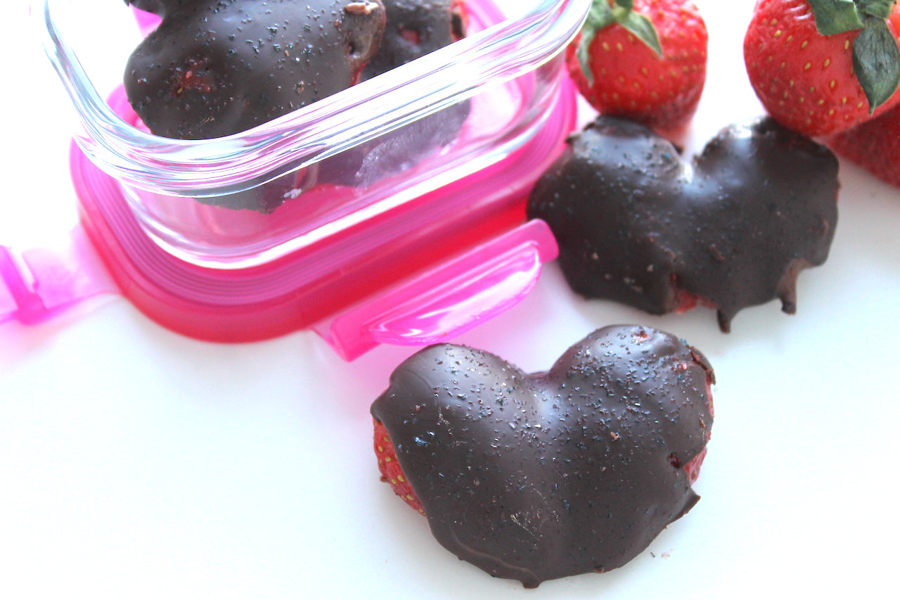 Valentine's Day Chocolate Strawberry Hearts
